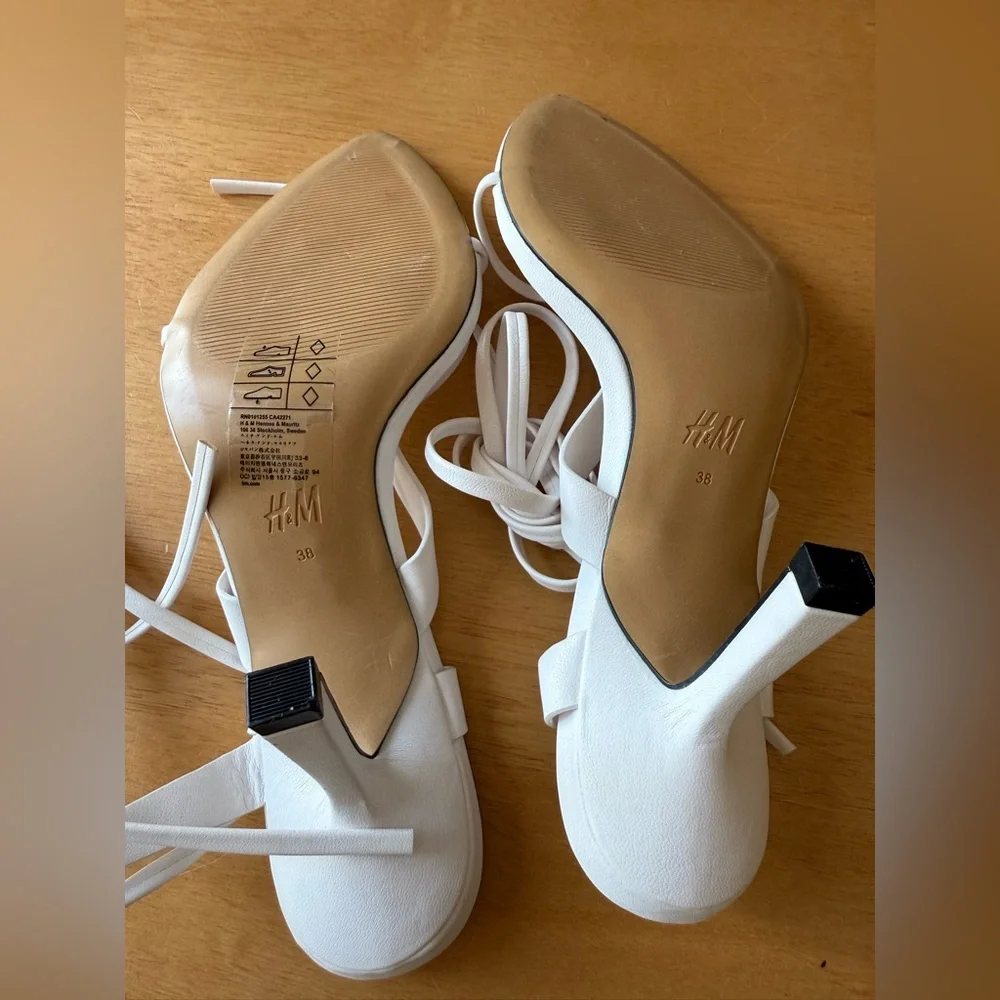 H&M TIE-STRAP SANDALS - Picture 4 of 5